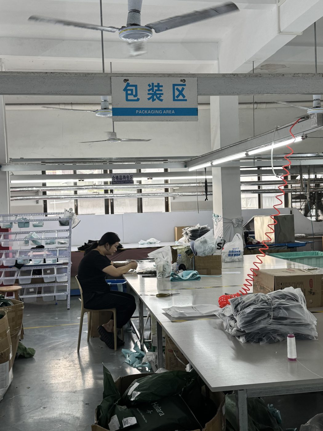 Packing area